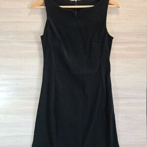 Rampage Black Velvet Sheath Dress Sleeveless Fitted Classic Size Small